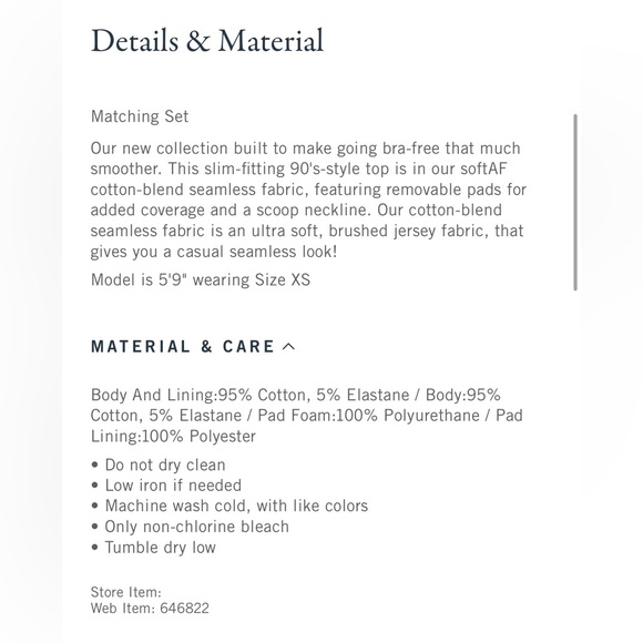 Abercrombie & Fitch Bra Free 90s Cami Red Wine NWT - Picture 7 of 12